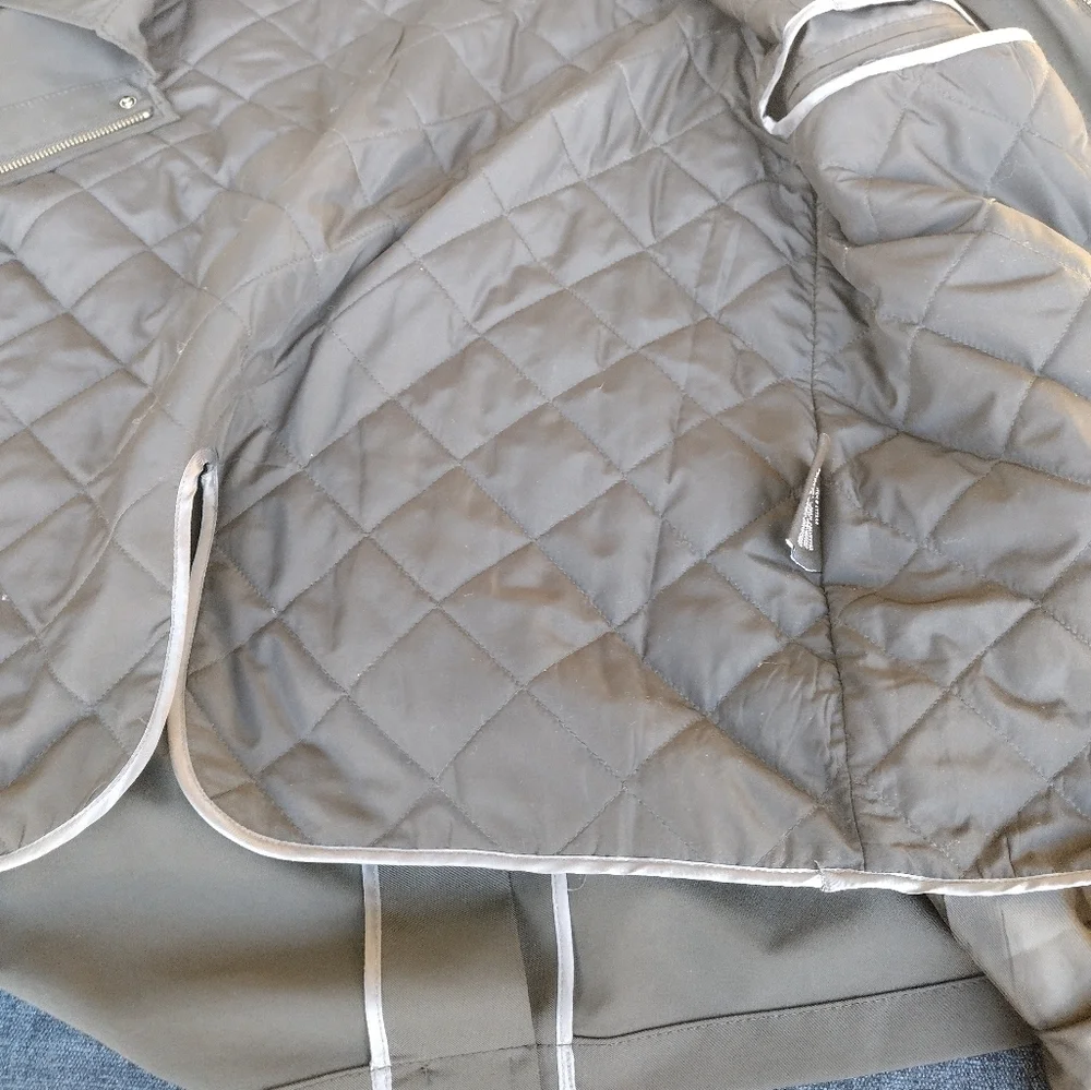TUMI Tech Black Jacket Coat Insulated Zip In Liner 677344 Men's XL